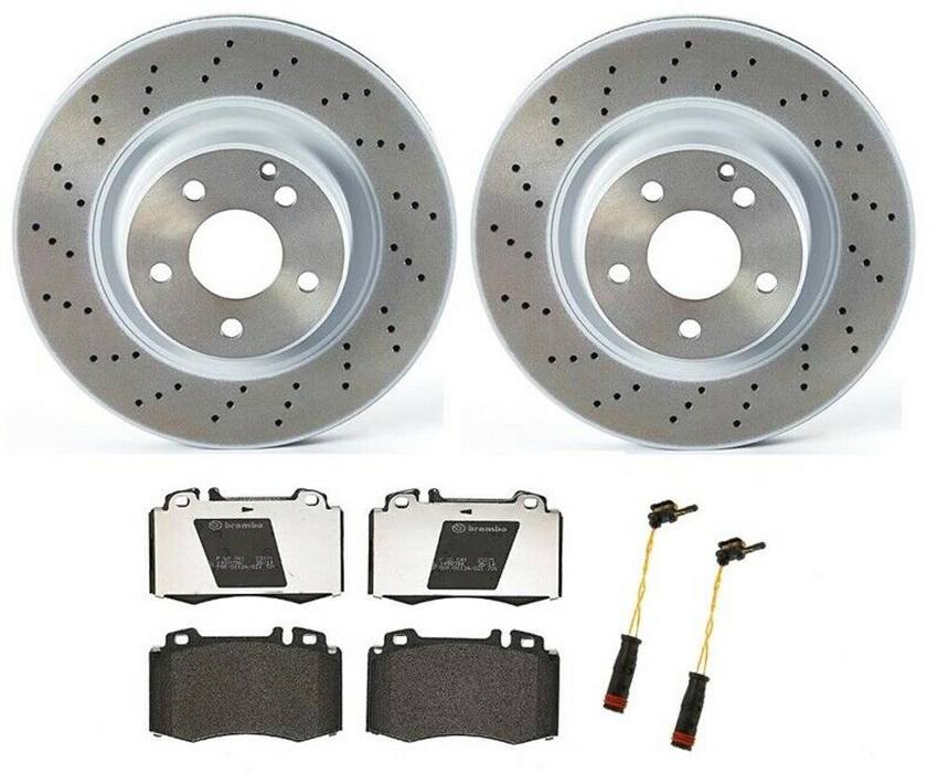 Mercedes Brakes Kit - Brembo Pads and Rotors Front (330mm) (Low-Met) 220421251264 - Brembo 1549131KIT